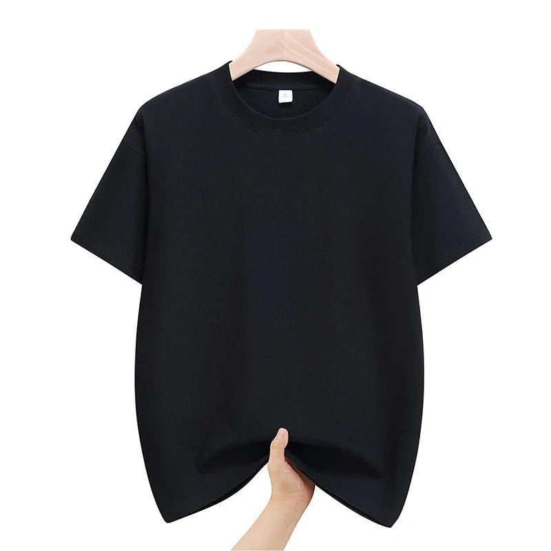 Fast Shipping T-Shirts Men Male Tee Shirts Summer Cotton Basic Under Wear Tshirts Boy Plus Size 4XL 5XL Man Clothing Solid Tops