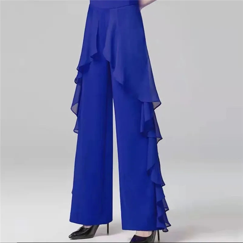 Dance Wide Leg Pants Women's High