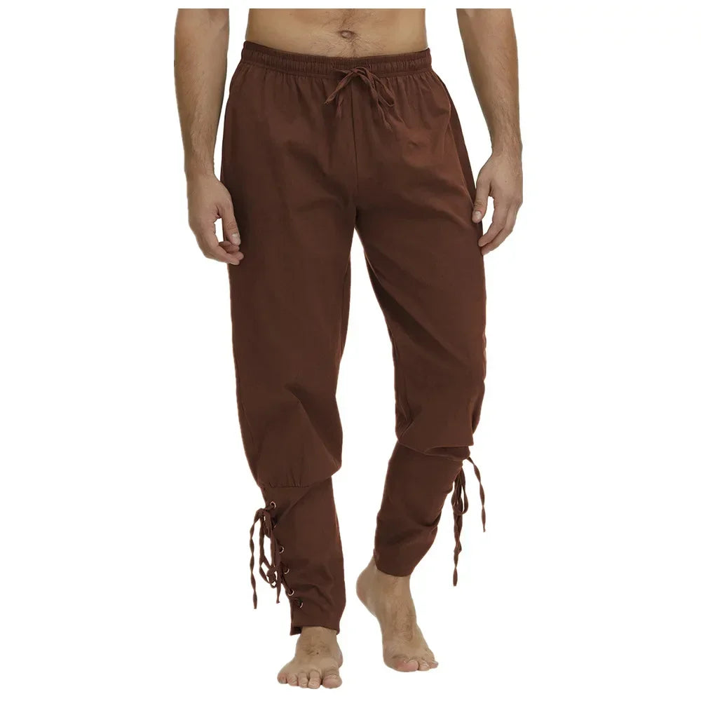 Drawstring Pirate Pant Viking Costume