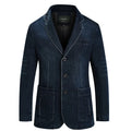 Men Denim Blazer Fashion Cotton Vintage