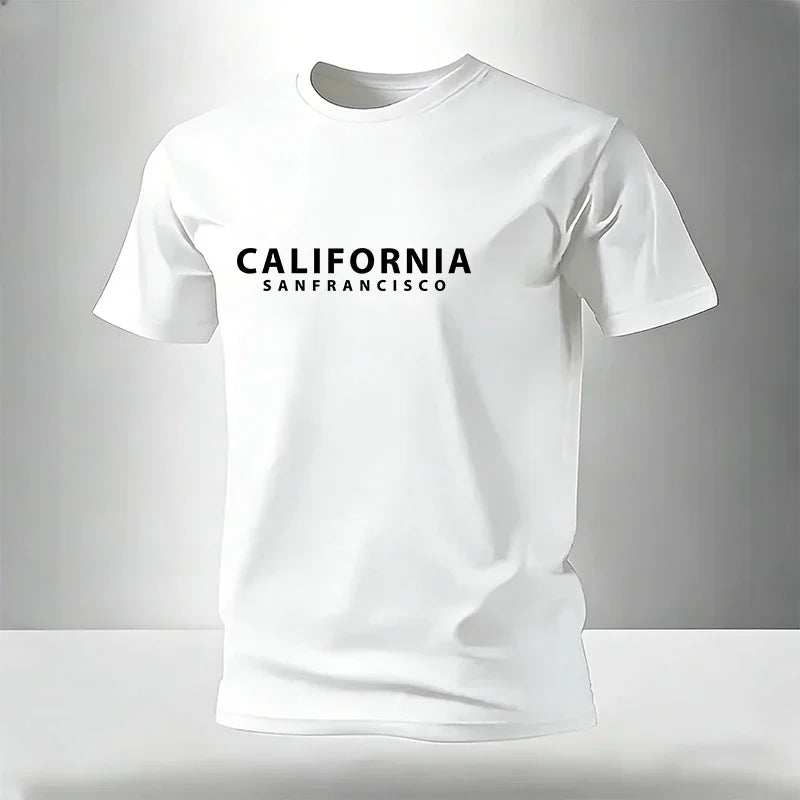 Mens T-shirt Cotton Soft Casual Short