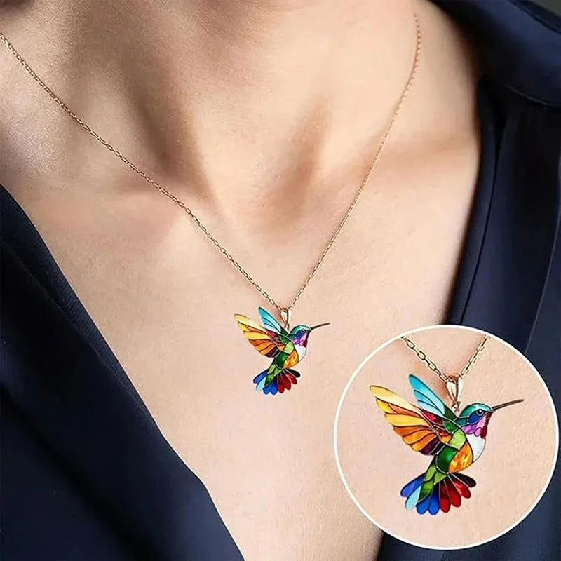 1PC Hummingbird Acrylic Colorful Bird