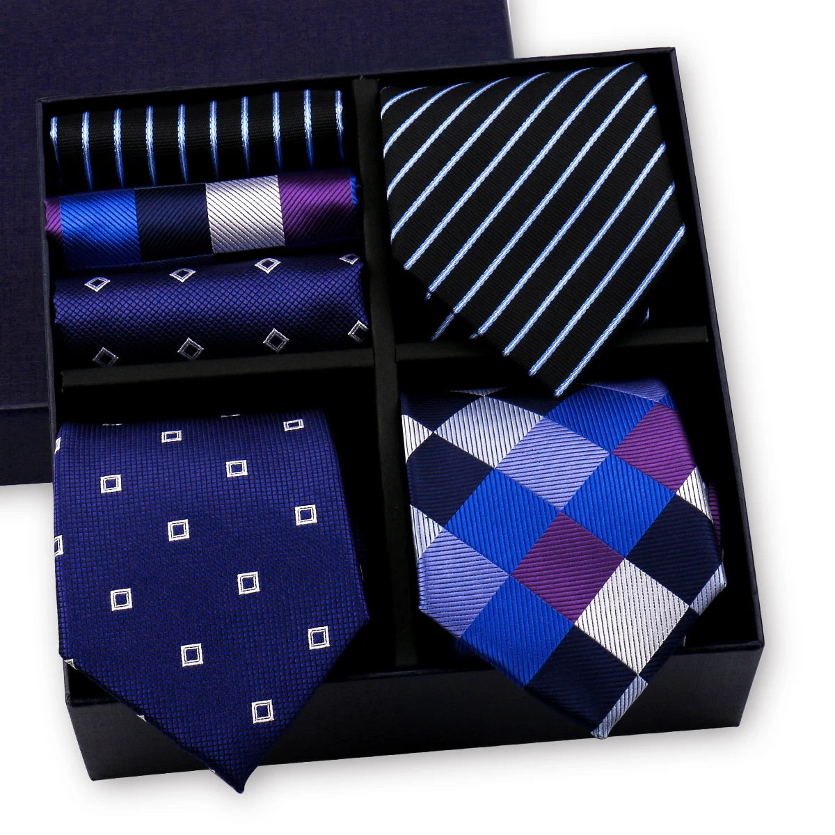 Luxury Men's Tie 3 Sets In Gift Box Paisley