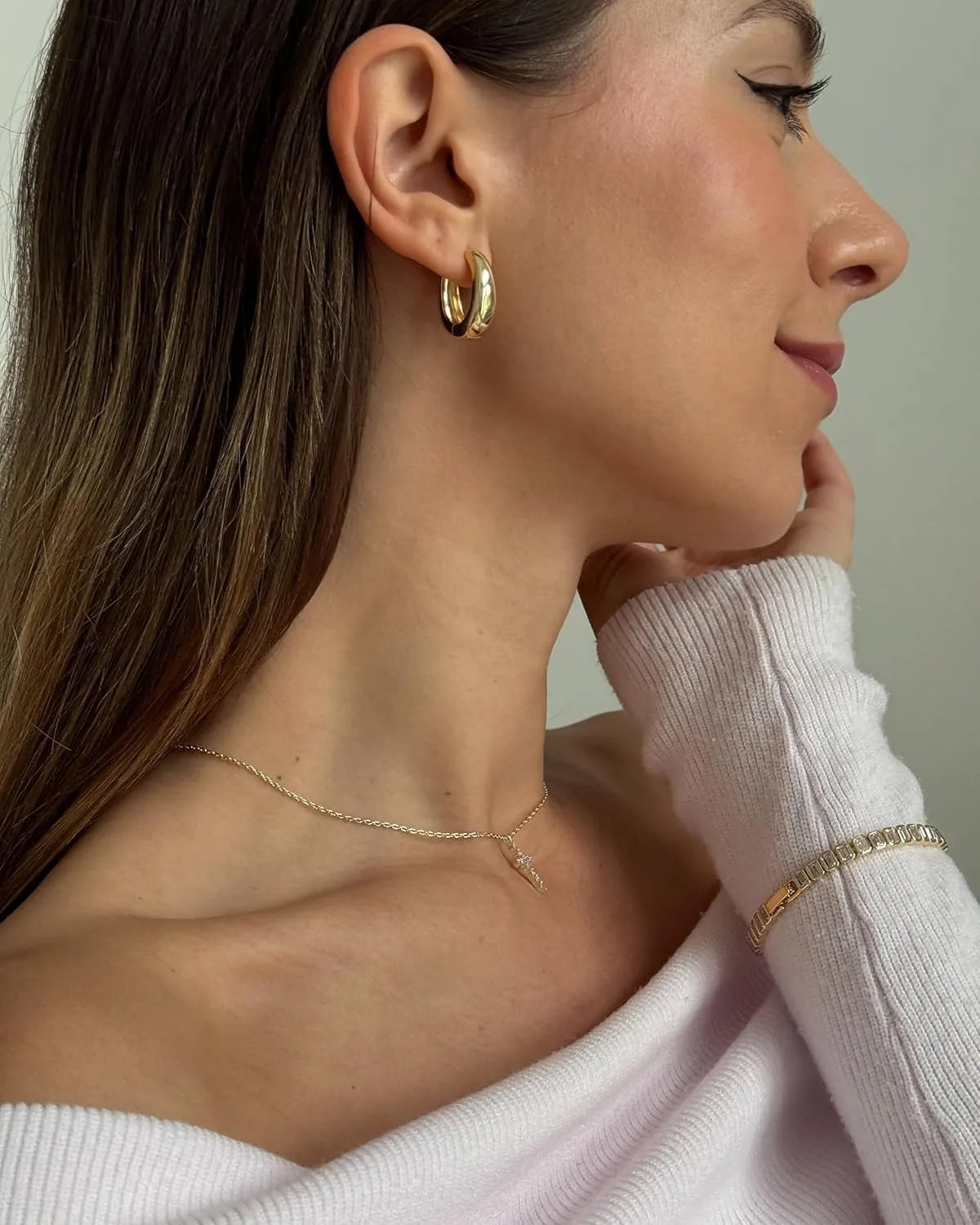 14K Gold Plated Sterling Silver Post Small