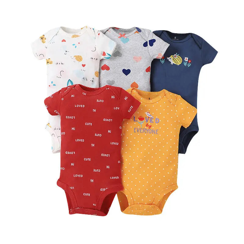 5PCS/Lot Baby Boys Girls Bodysuits