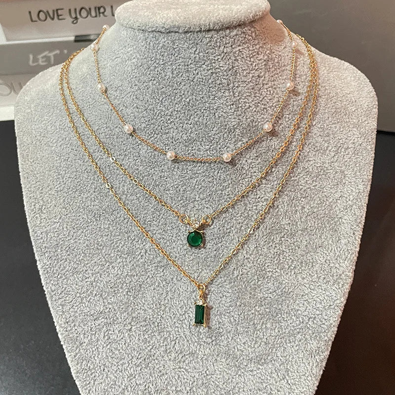 Simple Stacked Retro Imitation Emerald