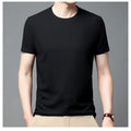 Men Fashion Waffle t-Shirt Round Neck