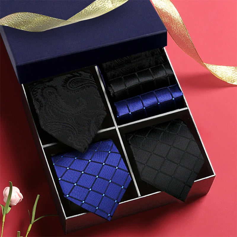 Luxury Men's Tie 3 Sets In Gift Box Paisley