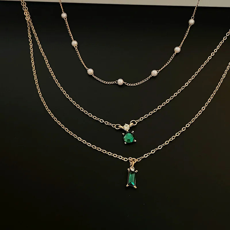 Simple Stacked Retro Imitation Emerald