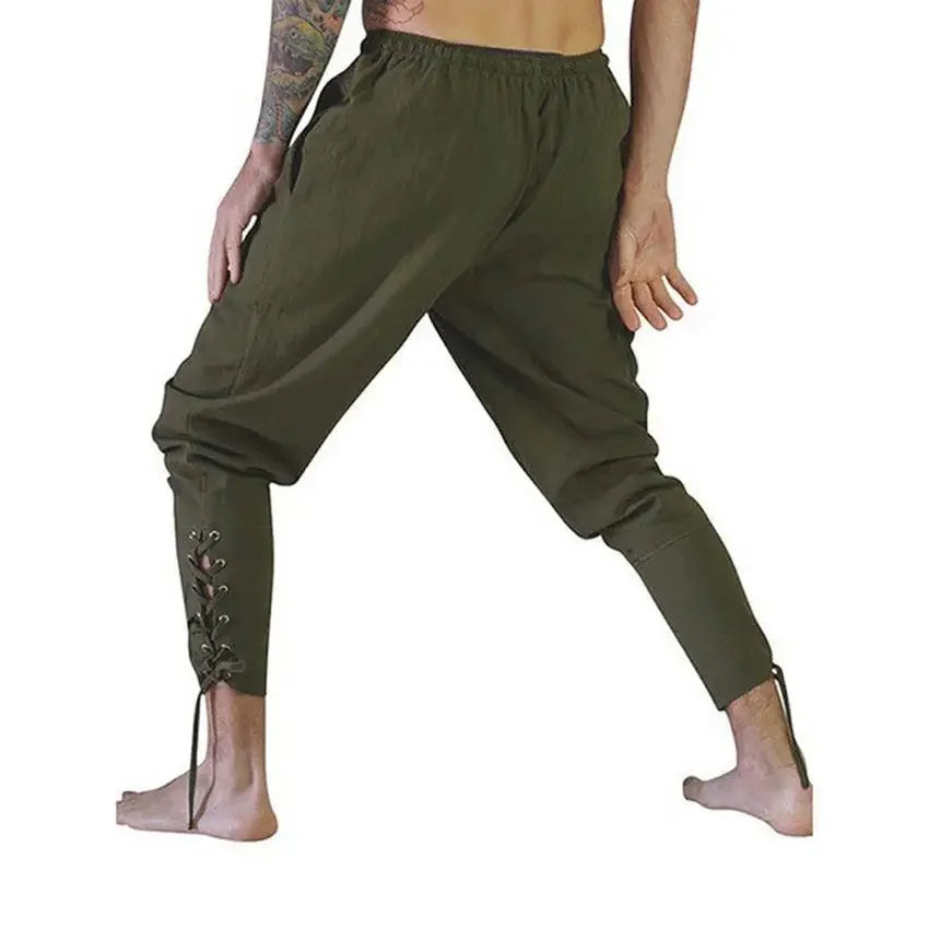Drawstring Pirate Pant Viking Costume