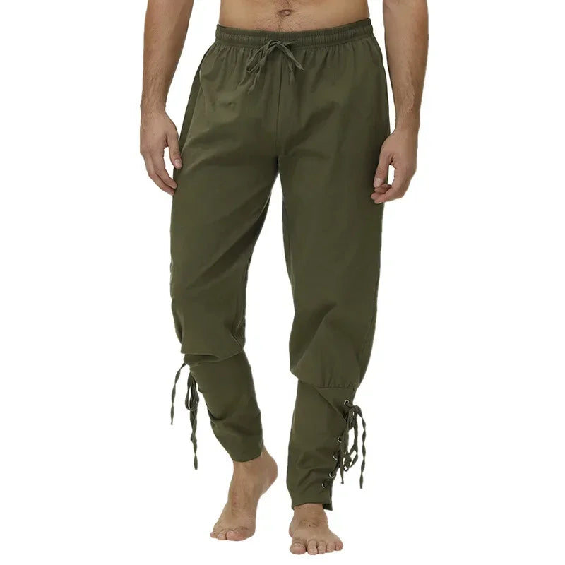 Drawstring Pirate Pant Viking Costume