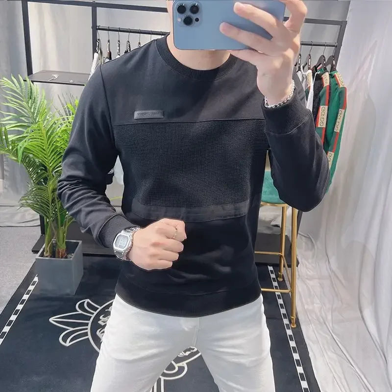 Sweatshirts New T Shirt for Men Round