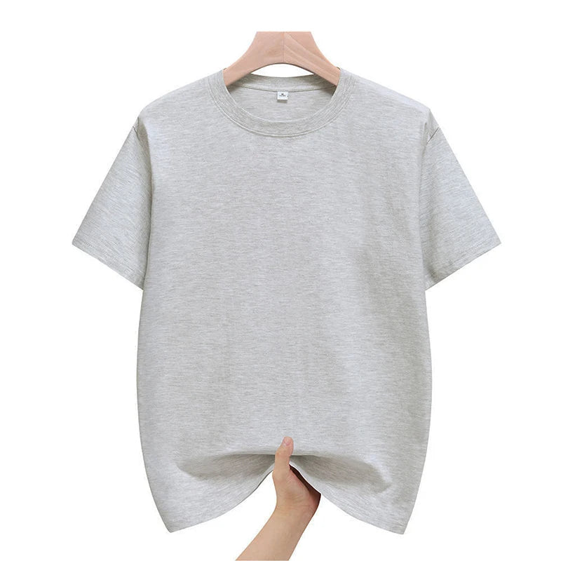 Fast Shipping T-Shirts Men Male Tee Shirts Summer Cotton Basic Under Wear Tshirts Boy Plus Size 4XL 5XL Man Clothing Solid Tops