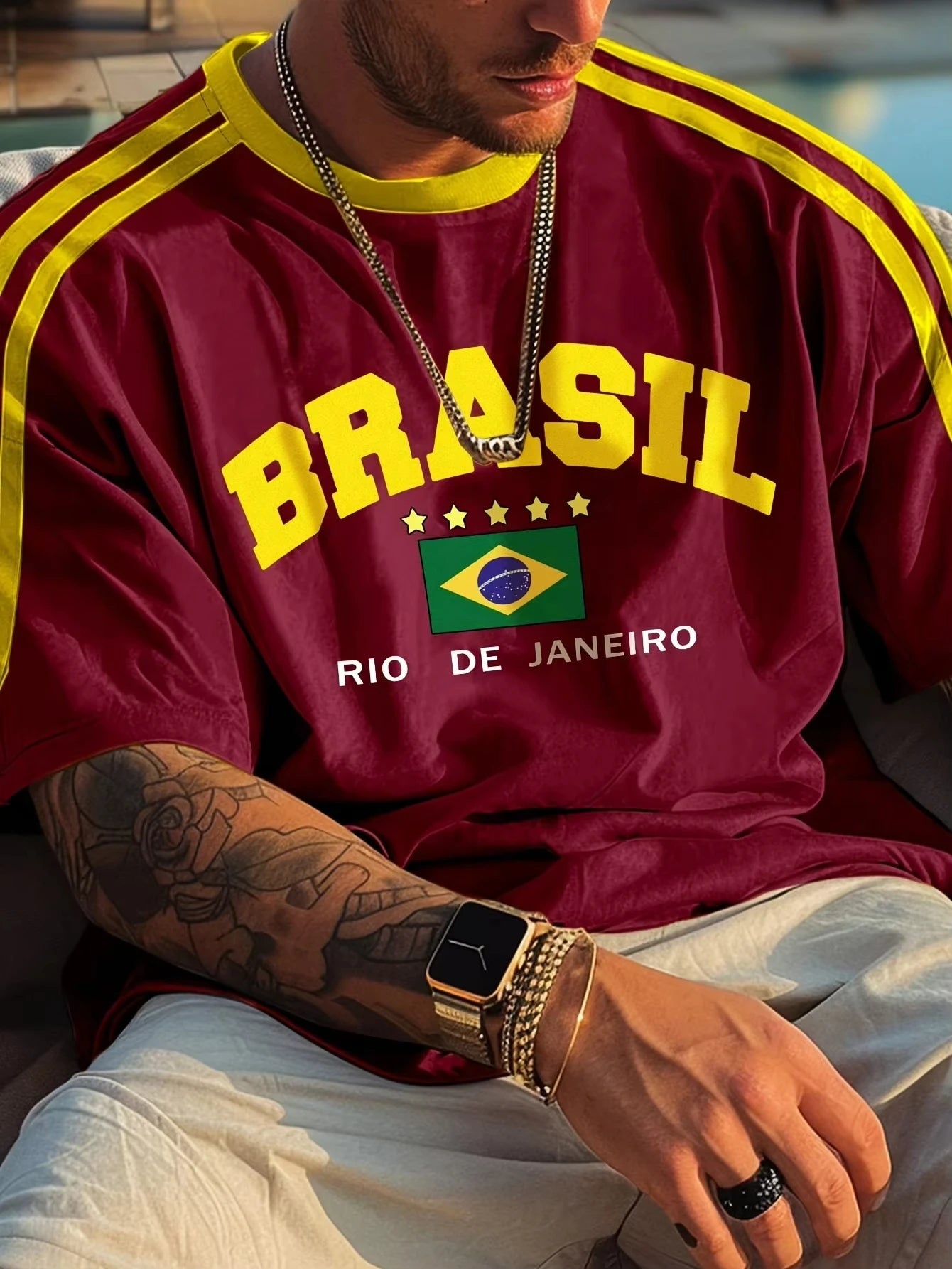 2025 Summer New Five-star Brasil Print