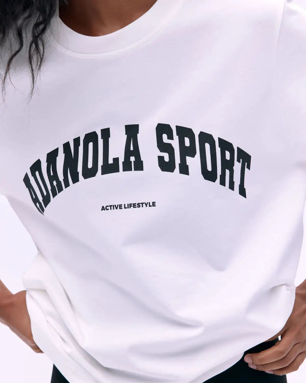 Summer Casual Sports Women's Men's T-shirt Trendy Brand Adanola Letter Printing Top Oversized Y2k Short Sleeves Women's Clothing