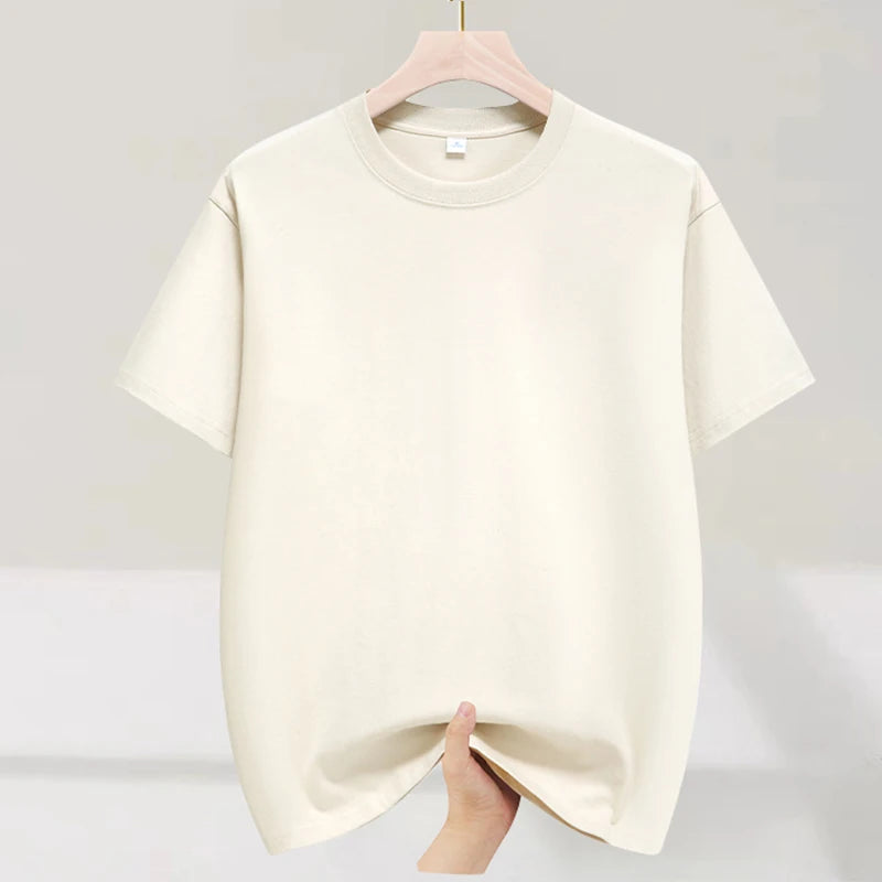 Fast Shipping T-Shirts Men Male Tee Shirts Summer Cotton Basic Under Wear Tshirts Boy Plus Size 4XL 5XL Man Clothing Solid Tops