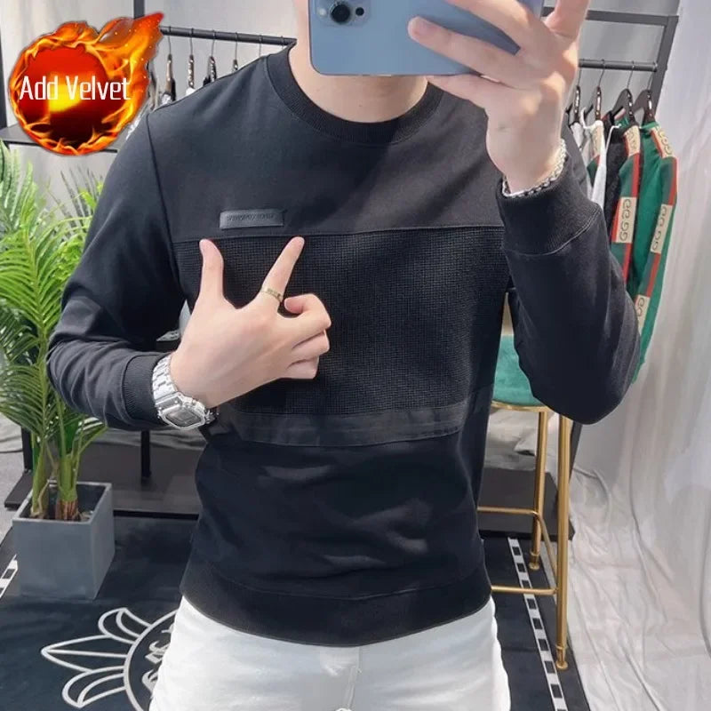 Sweatshirts New T Shirt for Men Round