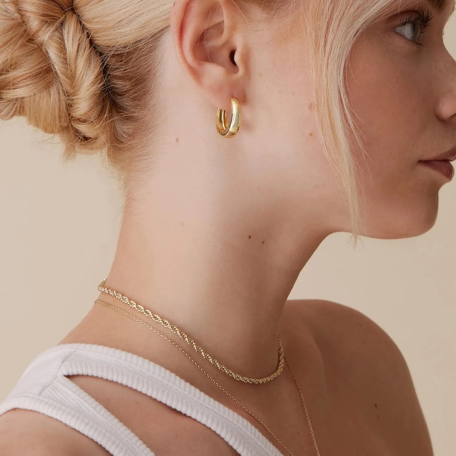 14K Gold Plated Sterling Silver Post Small