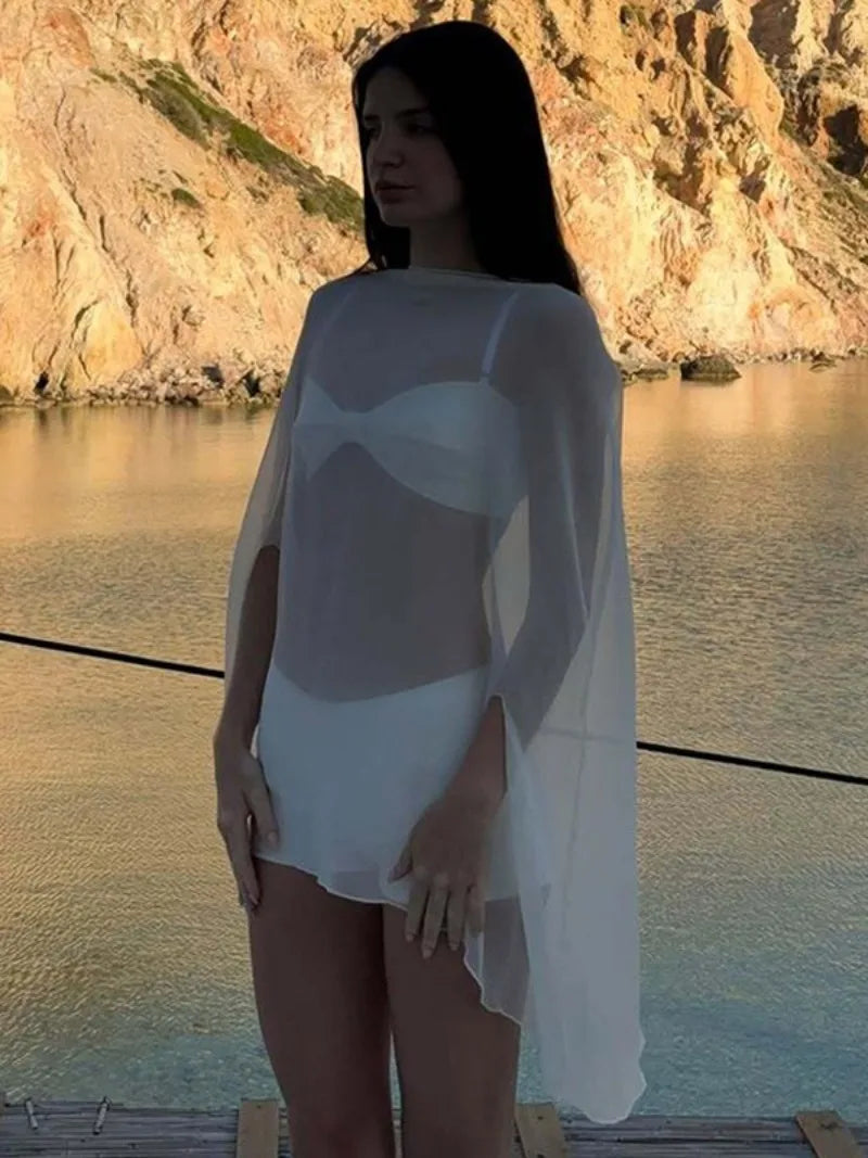 Woman Clothes See-through Chiffon