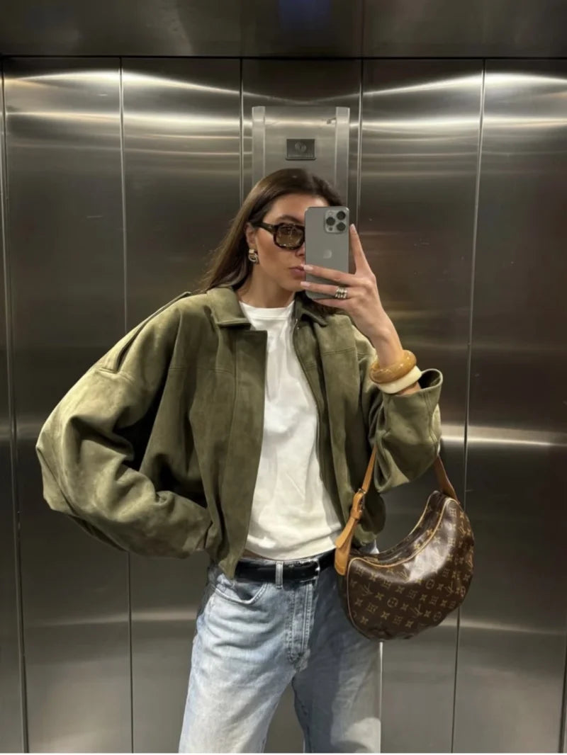 ETJ 2025  Spring new women's suede