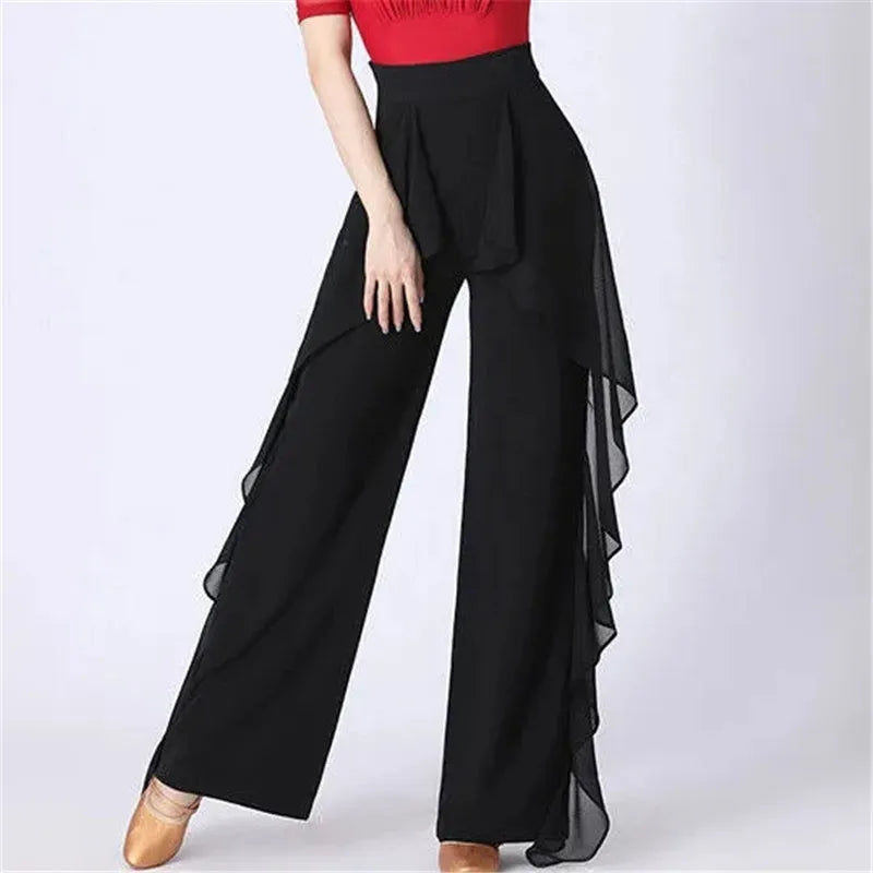 Dance Wide Leg Pants Women's High