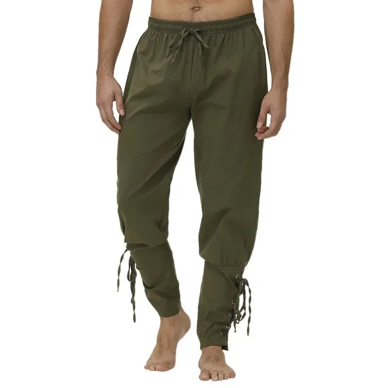 Drawstring Pirate Pant Viking Costume