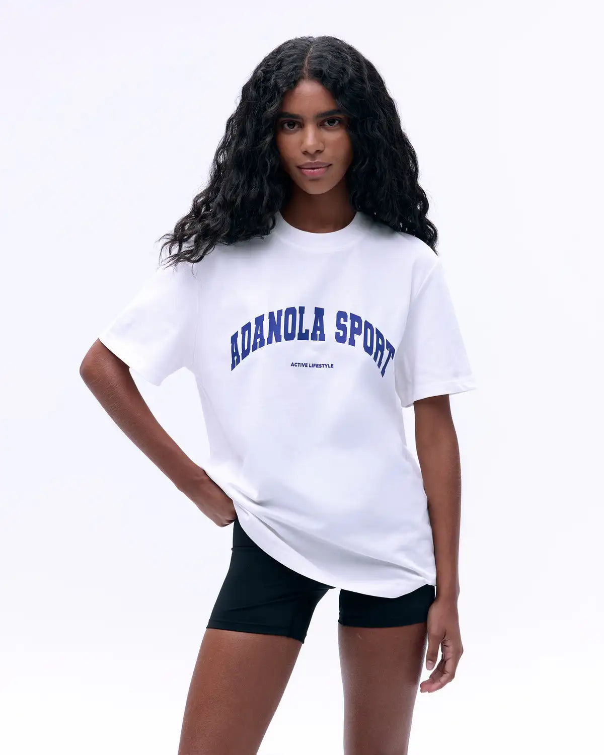 Summer Casual Sports Women's Men's T-shirt Trendy Brand Adanola Letter Printing Top Oversized Y2k Short Sleeves Women's Clothing