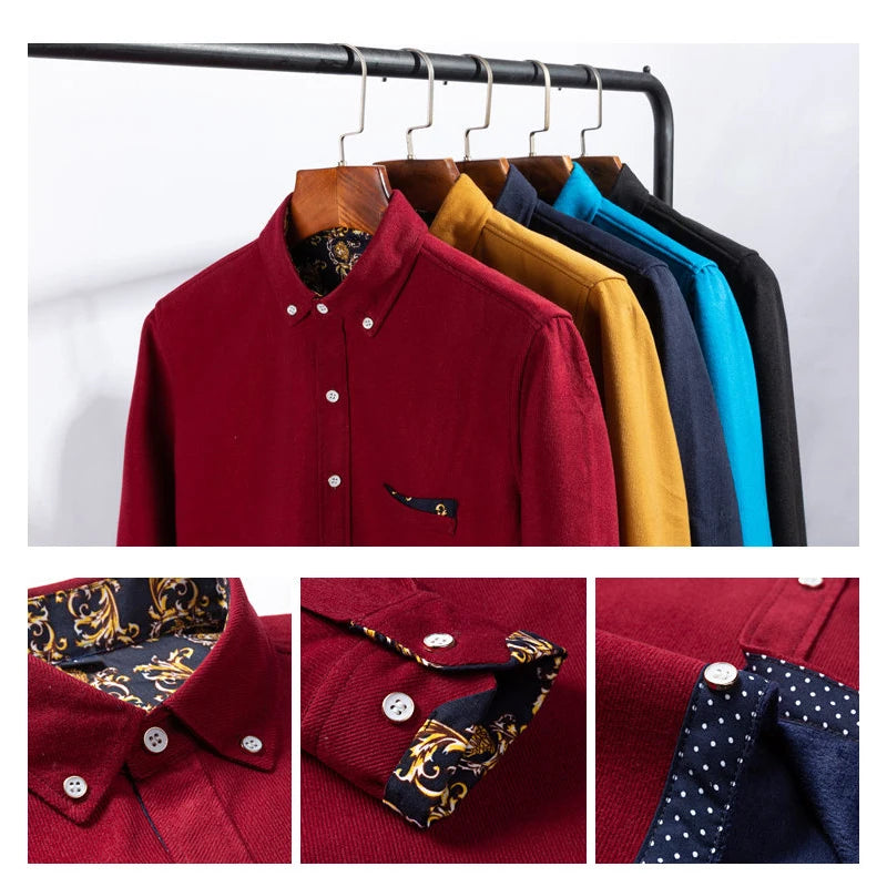 Mens Clothing Shirt For Men Long Sleeve
