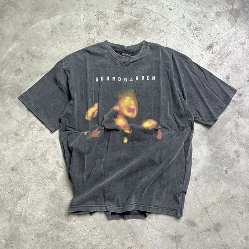 SAINT OF MICHAEL Fashion Streetwear Vintage Tee Graphics Printed Casual Tops Loose Oversized Clothing Best Quality T Shirt Men