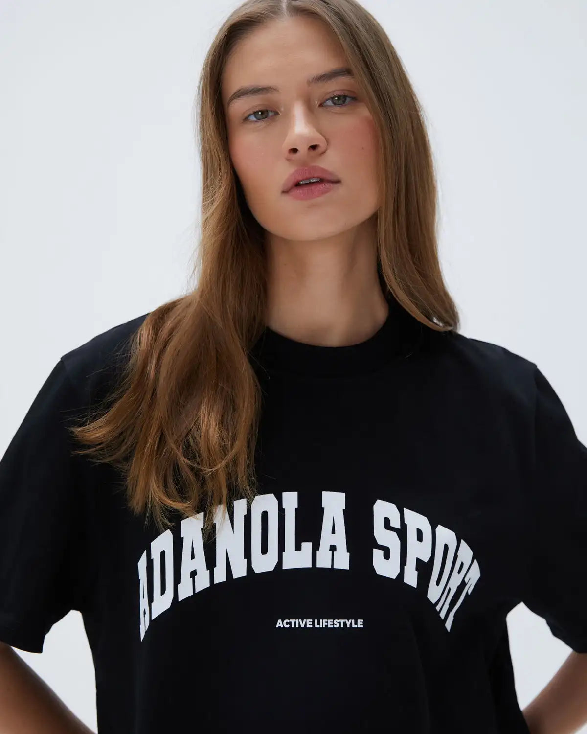 Summer Casual Sports Women's Men's T-shirt Trendy Brand Adanola Letter Printing Top Oversized Y2k Short Sleeves Women's Clothing