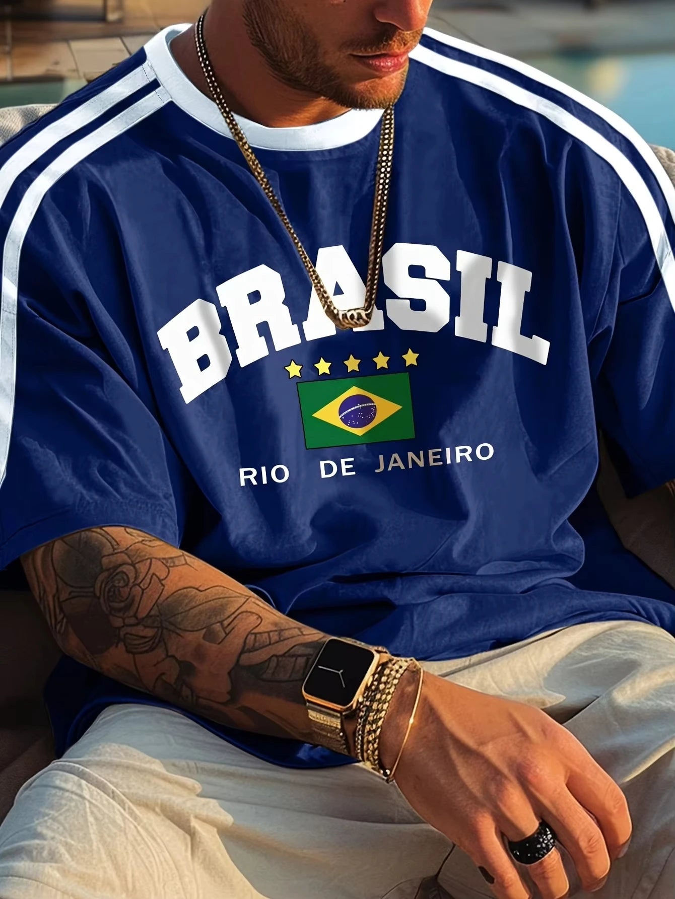 2025 Summer New Five-star Brasil Print
