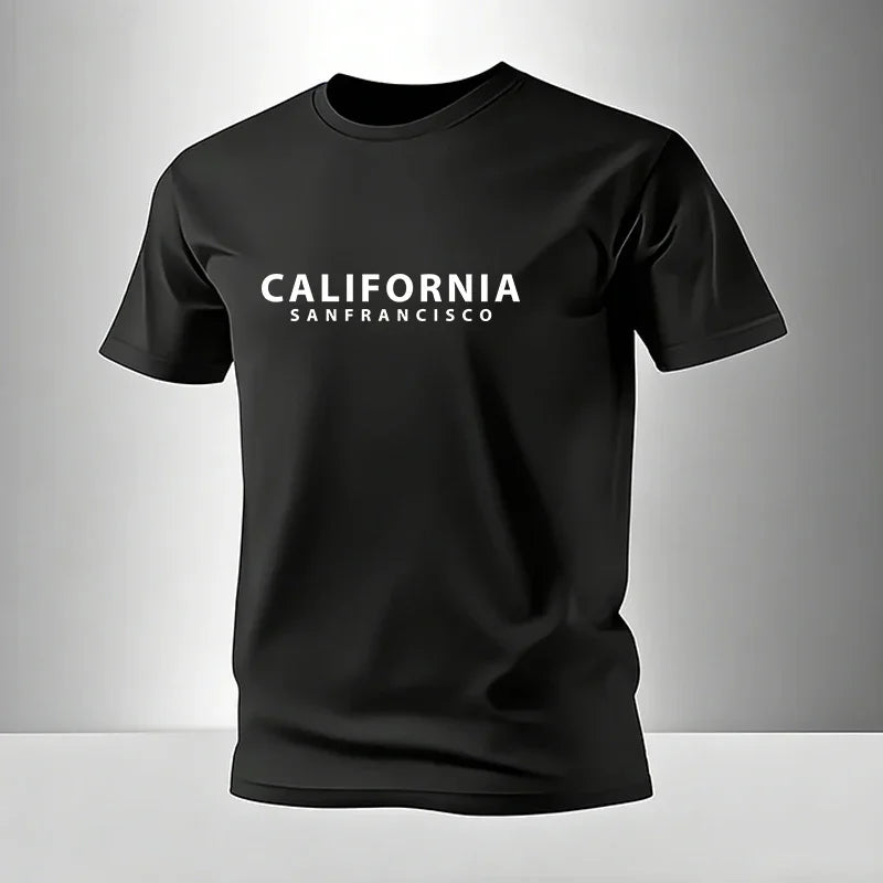 Mens T-shirt Cotton Soft Casual Short
