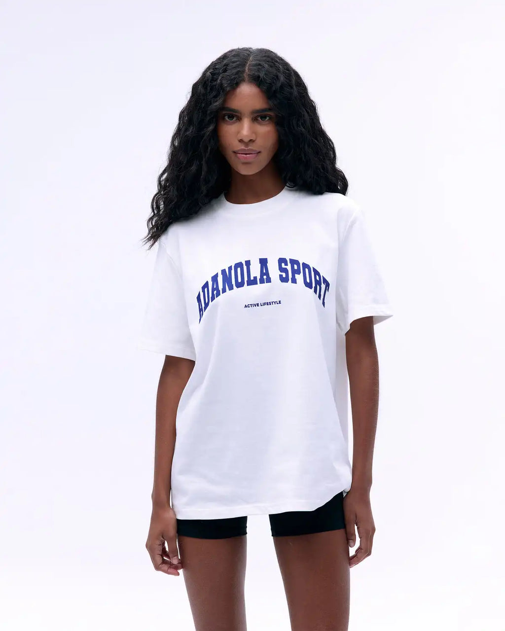 Summer Casual Sports Women's Men's T-shirt Trendy Brand Adanola Letter Printing Top Oversized Y2k Short Sleeves Women's Clothing