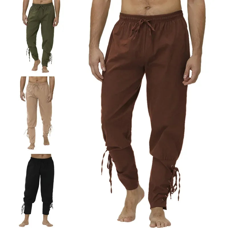 Drawstring Pirate Pant Viking Costume