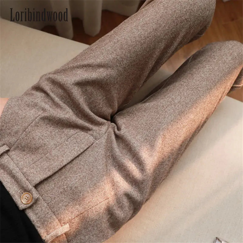 Woolen Pants Women's Harem Pencil