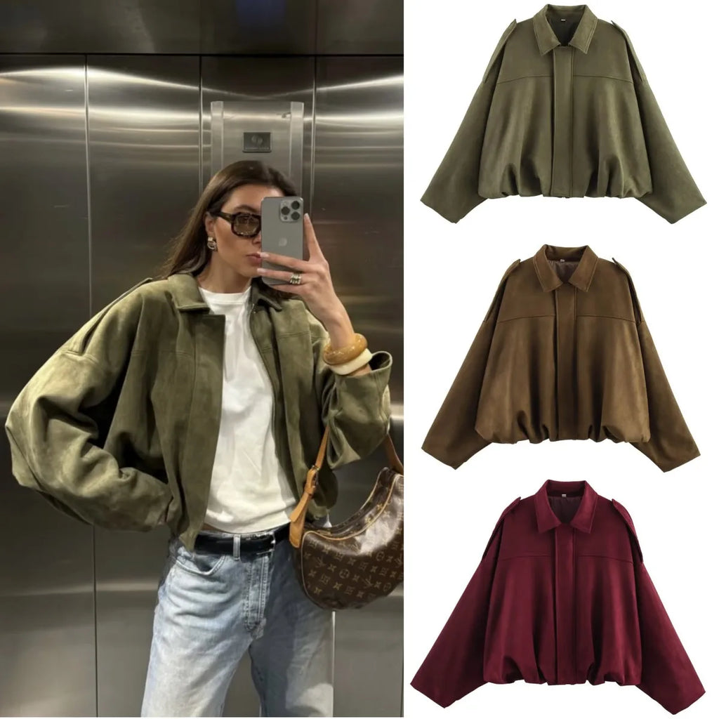 ETJ 2025  Spring new women's suede