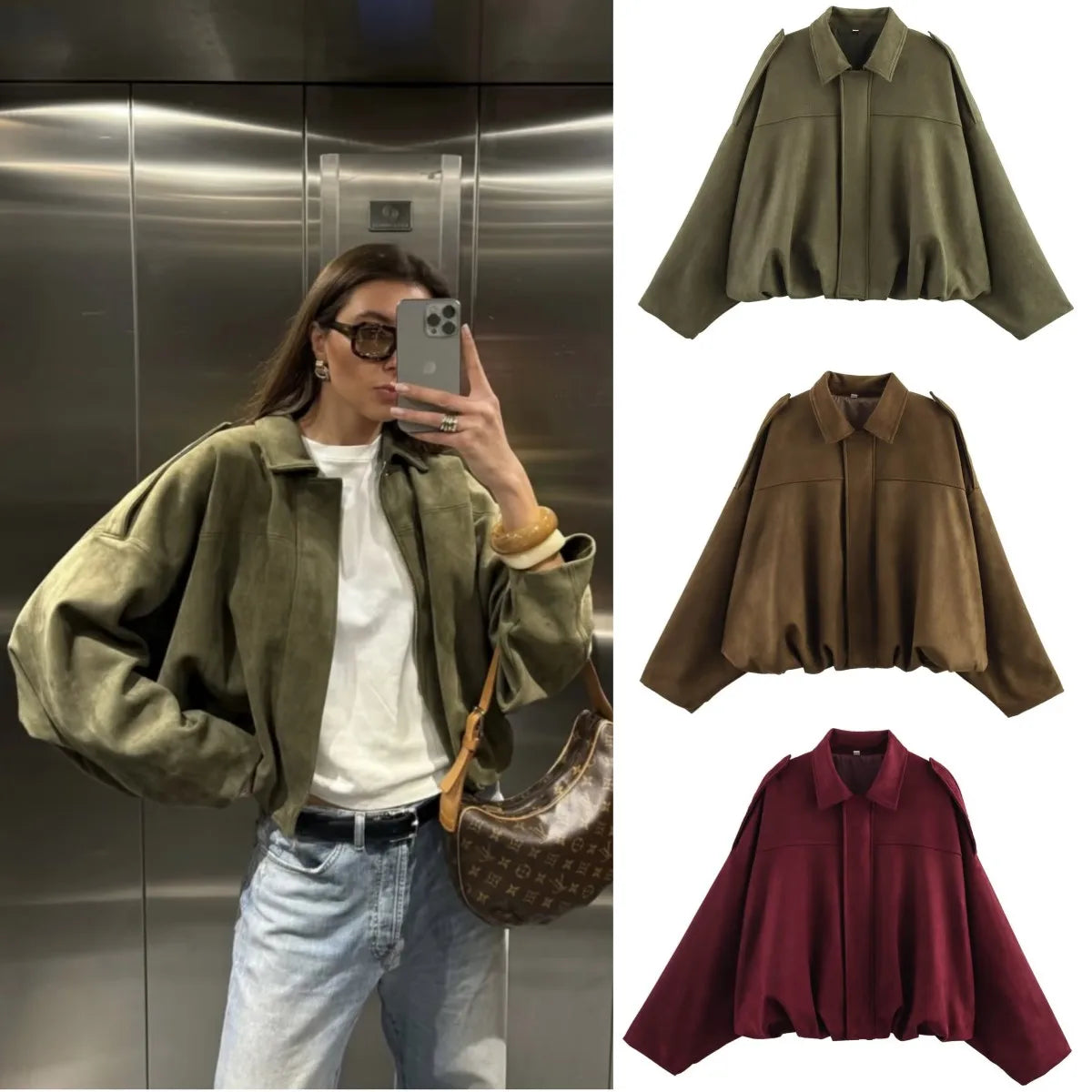 ETJ 2025  Spring new women's suede