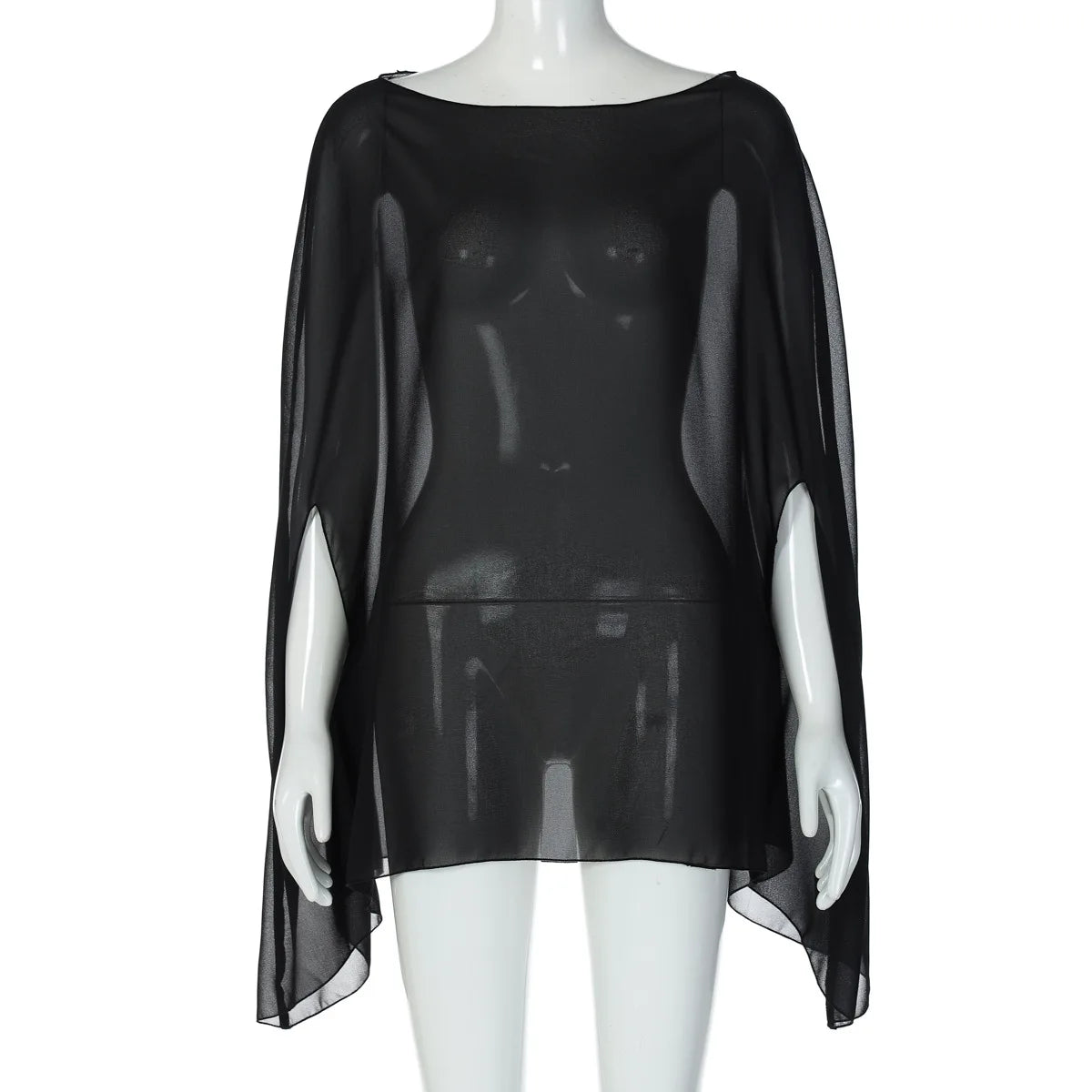 Woman Clothes See-through Chiffon