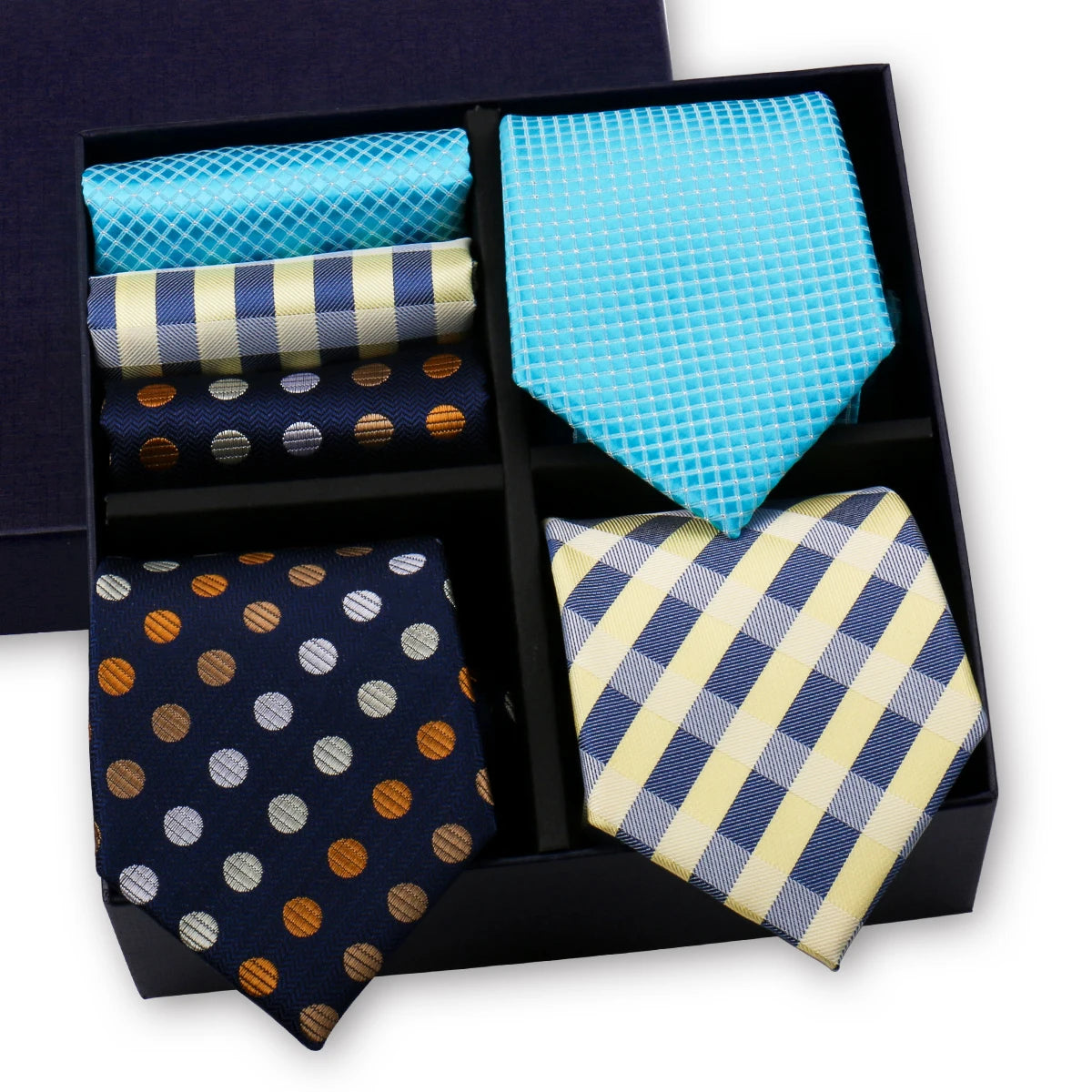 Luxury Men's Tie 3 Sets In Gift Box Paisley